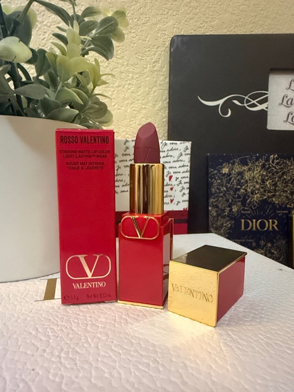 Valentino Rosso Valentino Matte Lipstick 107A Ode to Natural Mauve Rose